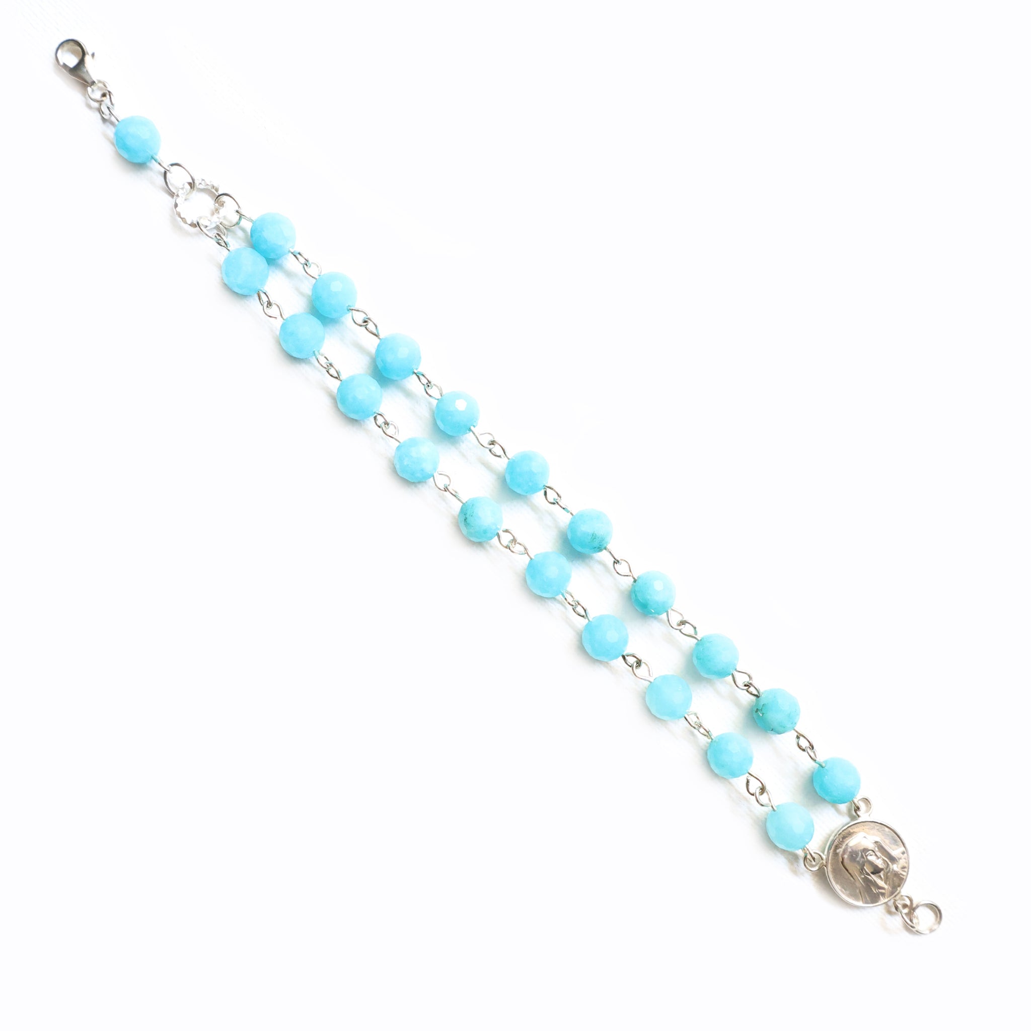 Mary Amazonite Sterling Silver Bracelet