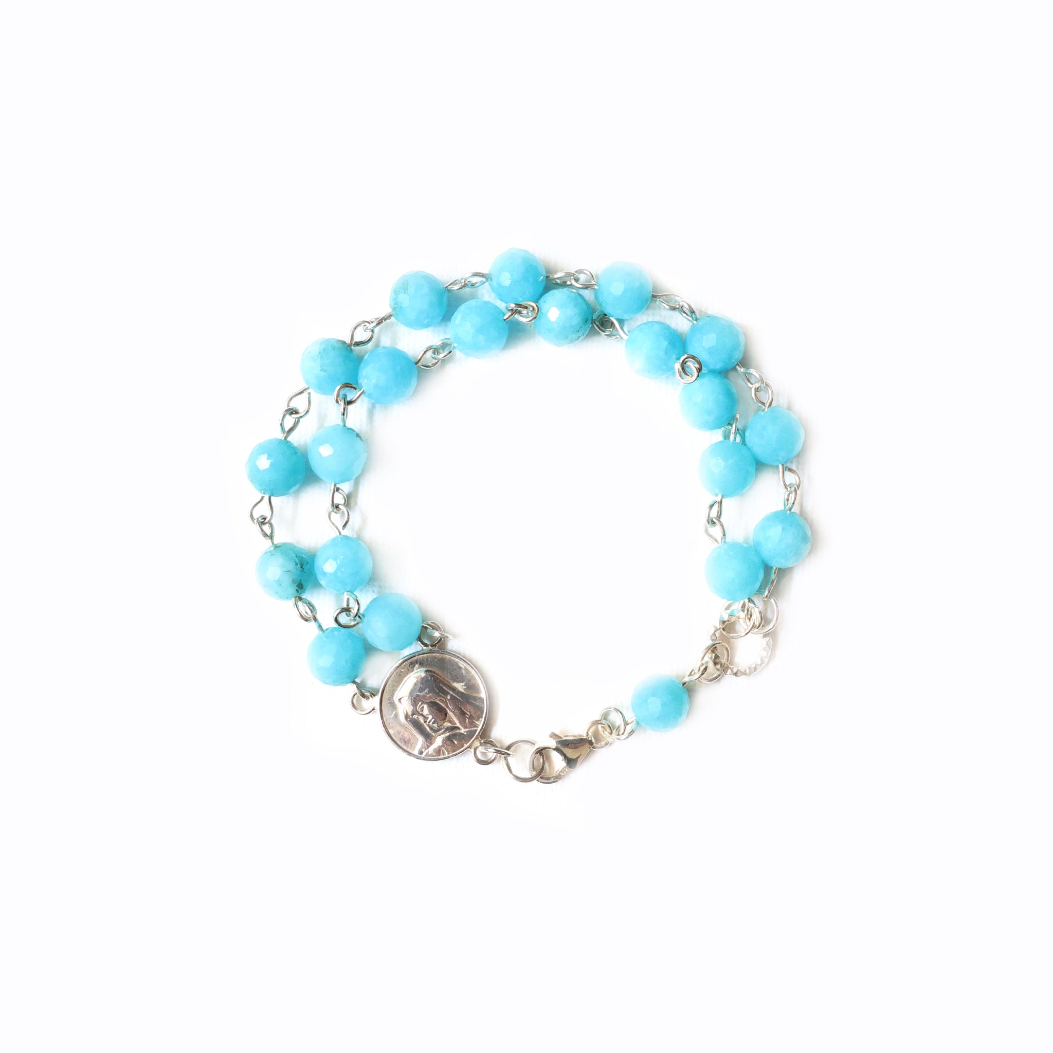 Mary Amazonite Sterling Silver Bracelet