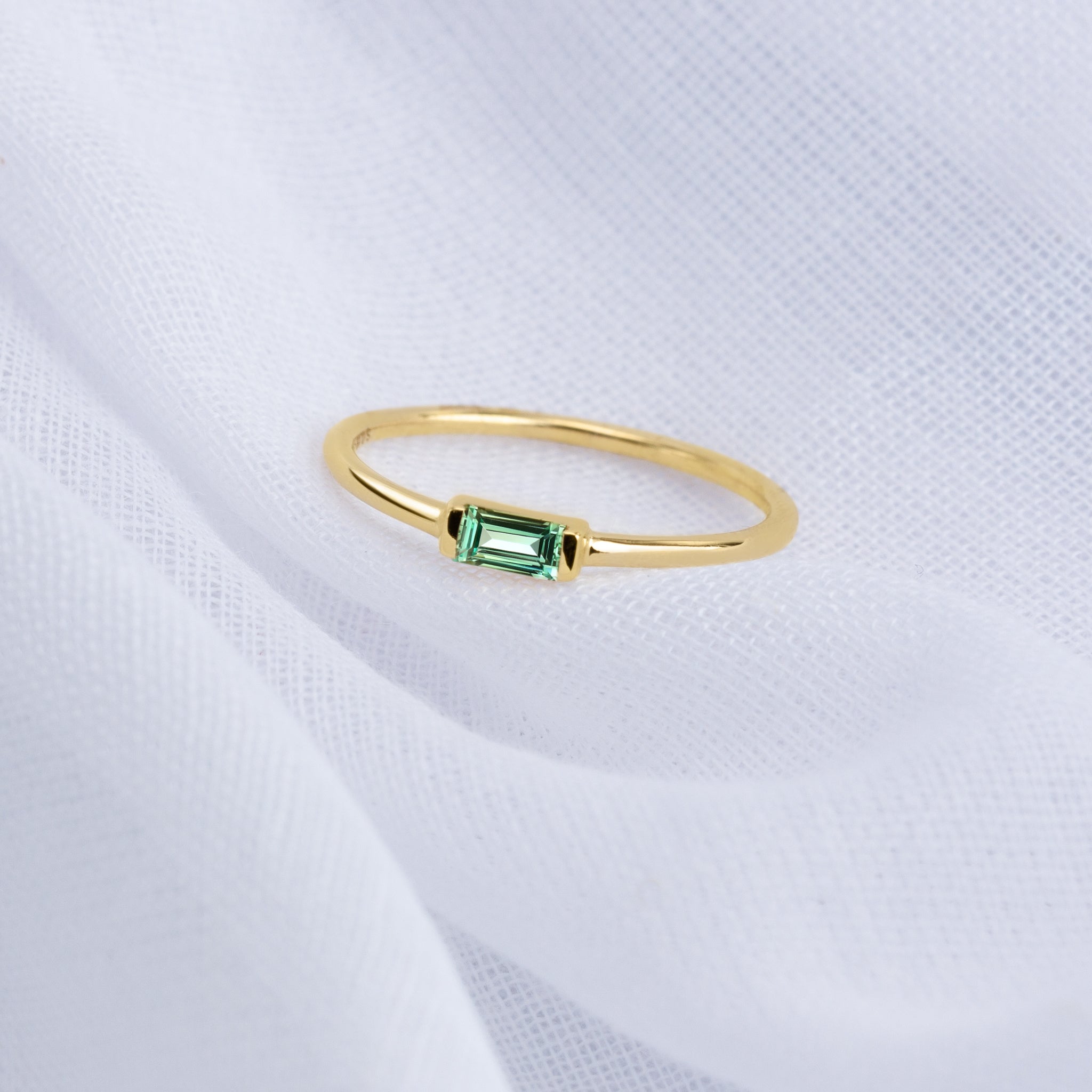 Emerald Isle Green Sapphire Ring