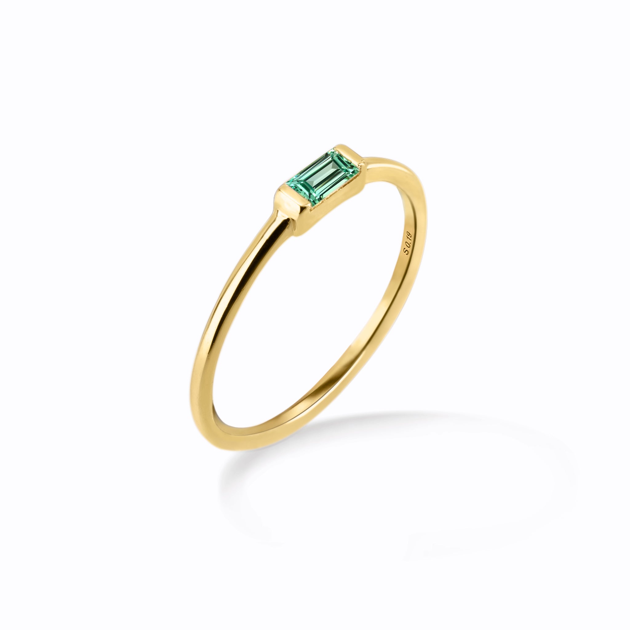 Emerald Isle Green Sapphire Ring