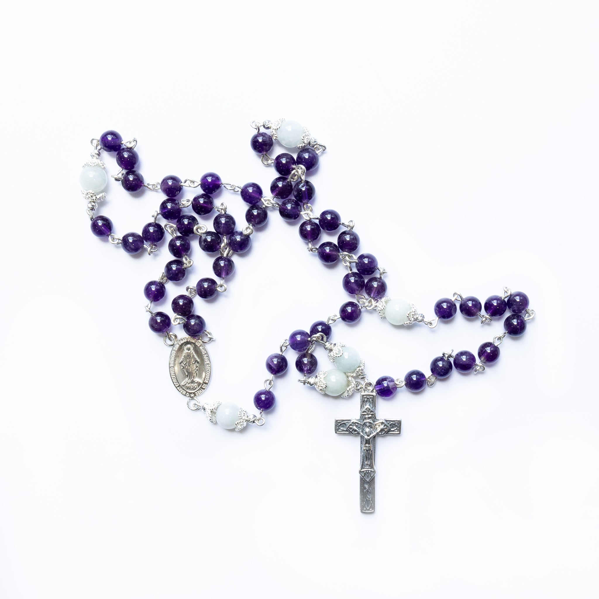 Celestial Amethyst Jadeite Rosary