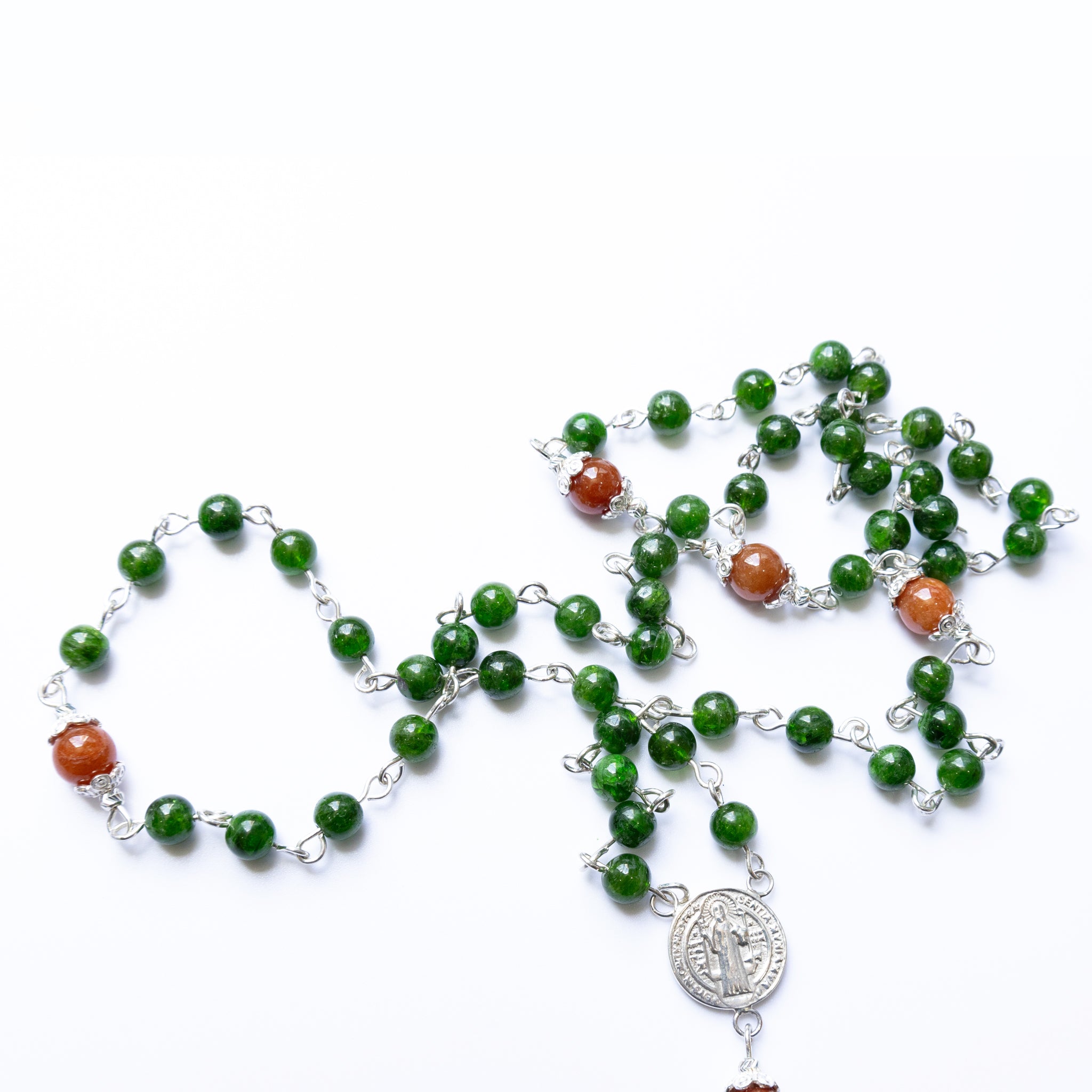 Jadeite Russian Tourmaline Benedict Rosary