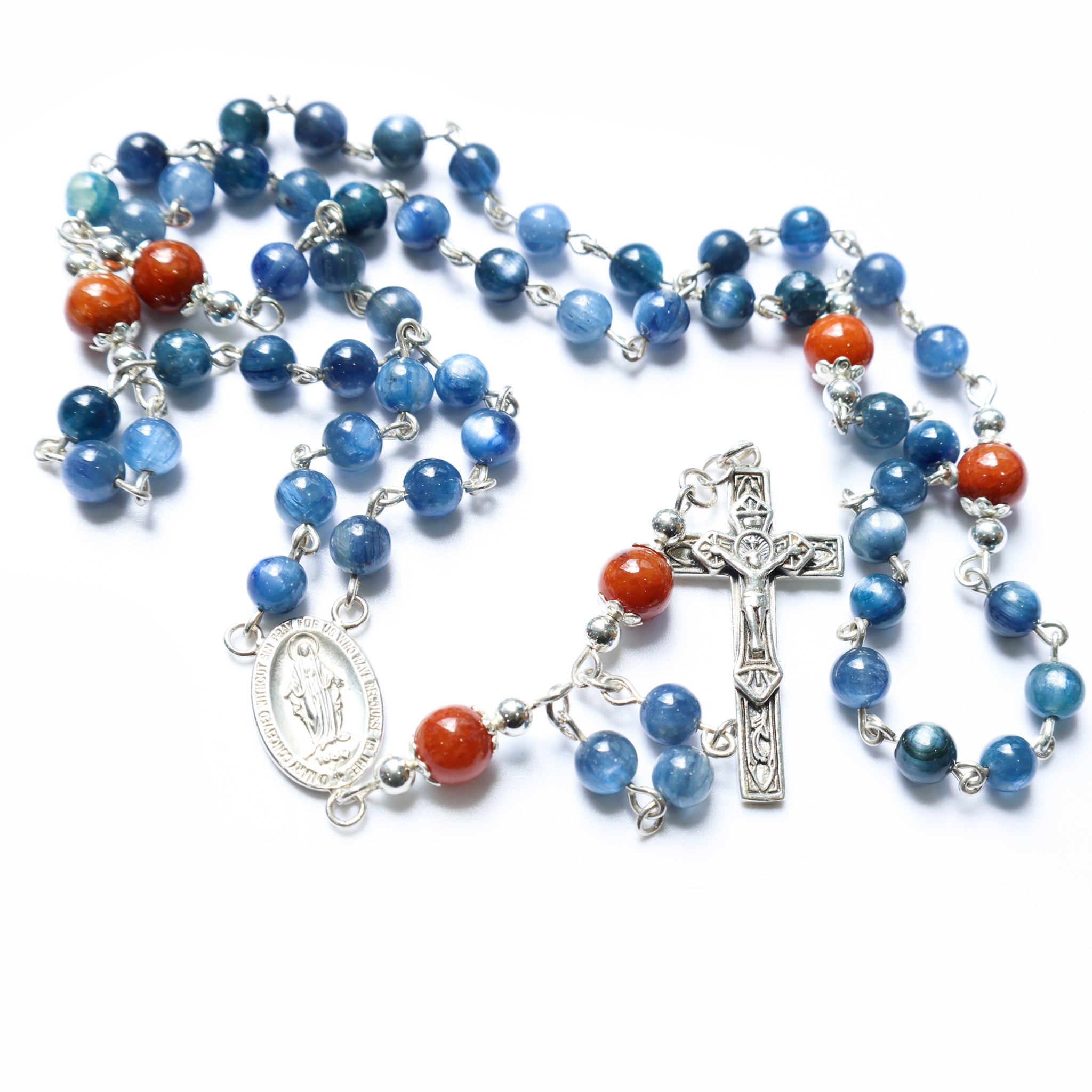 Ethereal Kyanite Jadeite Miraculous Rosary