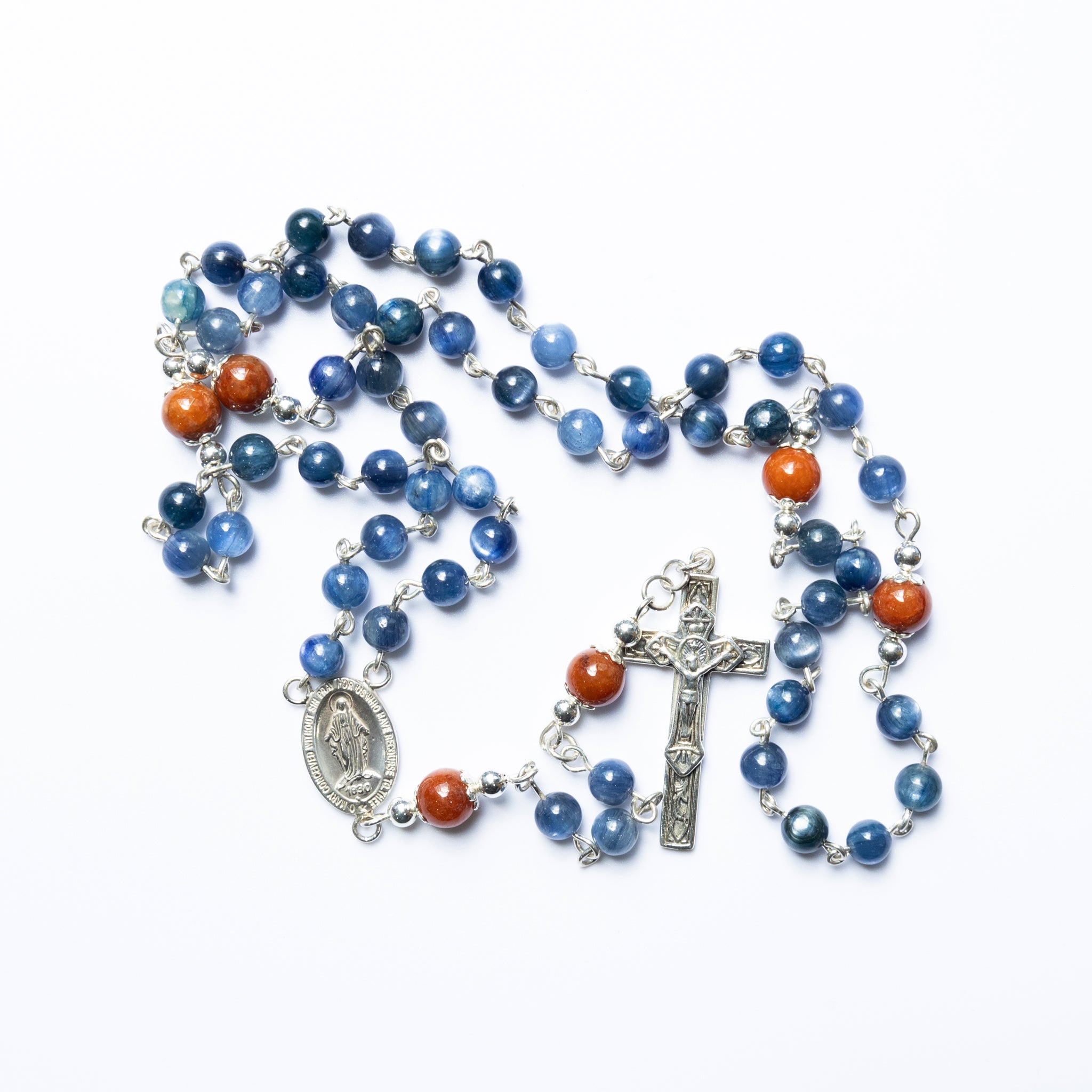 Ethereal Kyanite Jadeite Miraculous Rosary