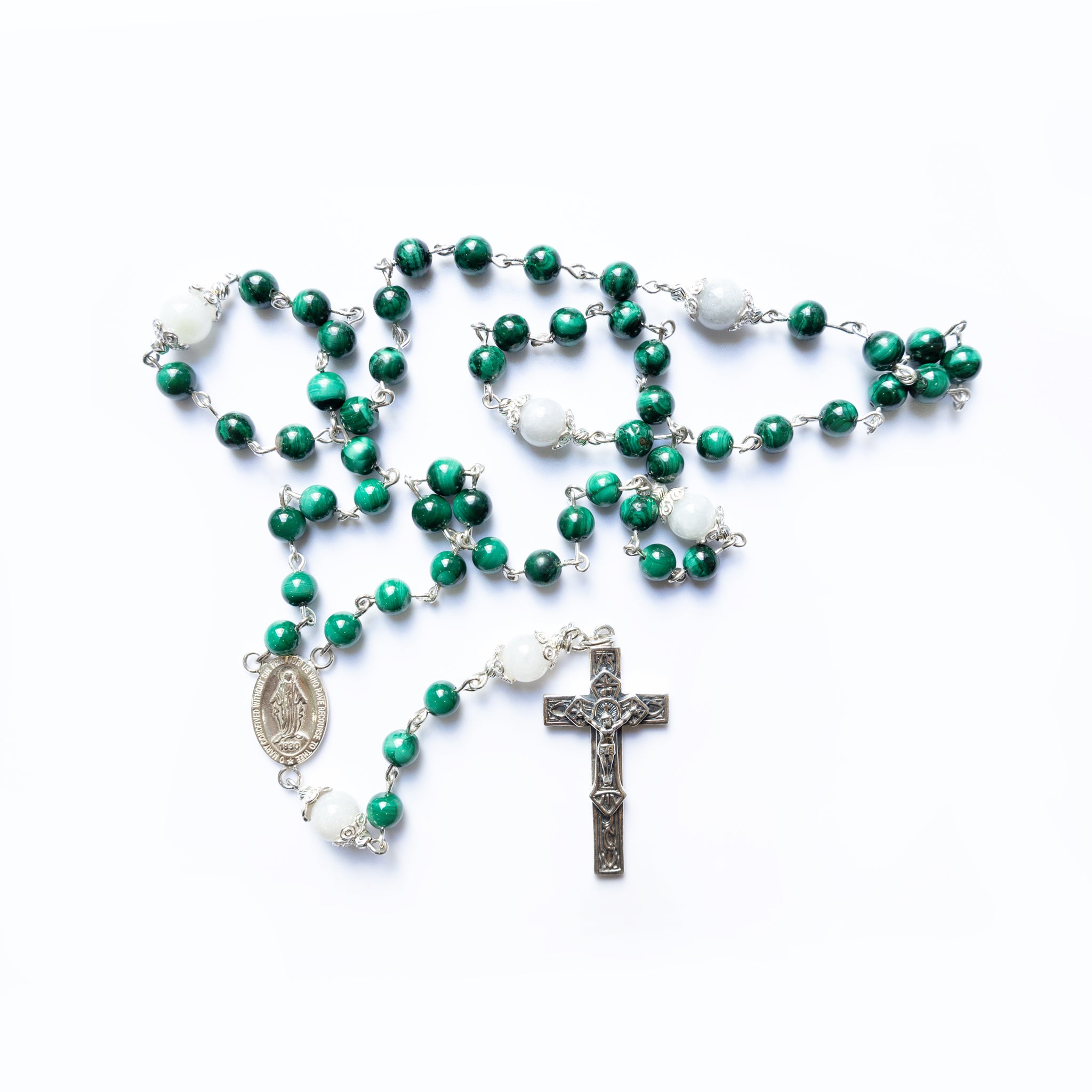 Enchanted Malachite Jadeite Rosary